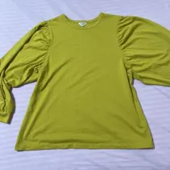 AMERICAN HOLIC M マスタードグリーン 長袖Tシャツ