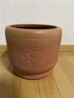 盆栽鉢 平田美芸 落款 美芸 盆栽 小品鉢 釘彫 泥鉢 - メルカリ