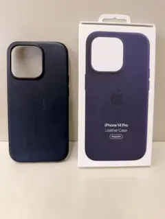 【未開封】【メルカリ便】iPhone純正レザーケース Apple純正 iPhone 14 Plus レザーケース（ネイビー） - メルカリ