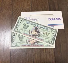 Disney Dollar 1ドル ミッキーマウス シンデレラ城 2枚のサムネイル