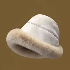 特価限定 帽子小顔 ふわふわホワイト 可愛い白