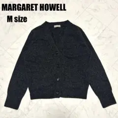 マーガレットハウエル カシミヤ ウール カーディガン グレー Mサイズ