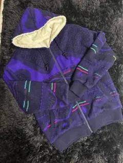 高級・イタリア 製90s Modigliani ヴィンテージ 裏ボア 総柄ニット