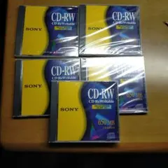 SONY CD-RW 650MB　5枚セット