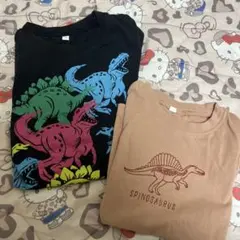 恐竜 Tシャツ 2枚 セット 120