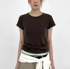 BLACKUP MADE トゥロンレイヤード半袖 Tシャツのサムネイル