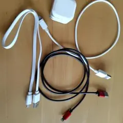 ACアダプタ＋充電ケーブル iPhone Lightningケーブル 3本