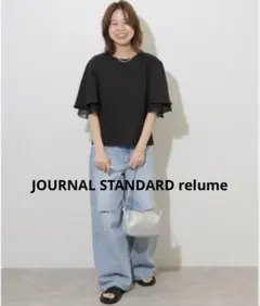JOURNAL STANDARD relume ☆ シフォンコンビフレアスリーブ