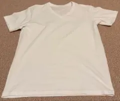 UNIQLO VネックTシャツ ホワイト Mサイズ　未使用に近いのサムネイル