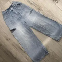 レピピアルマリオ　ライトブルー ワイドパンツ　140cm相当