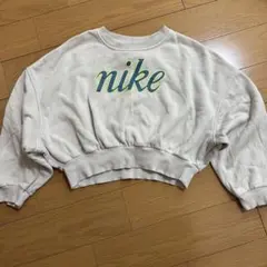 Nike クロップドトレーナー XS クリーム色