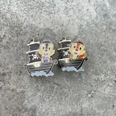 ディズニー　チップ　デール　パイレーツ　ピンバッジ2個セット