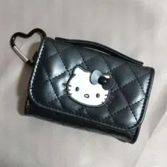ハローキティミニチュアキルトウォレット形コインパース黒