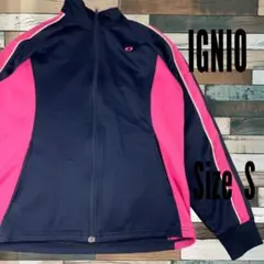 イグニオ IGNIO ジャージ トラックジャケット レディース S 紺×ピンクのサムネイル