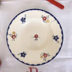 クレイユモントロー 柊 プレート ヒイラギ 深皿 フランスアンティーク
