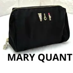 【MARY QUANT】✨ポーチ✨ブラック マリークワント 化粧ポーチ ナイロン