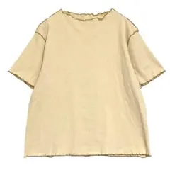 GU ジーユー　リブバイカラーメローコンパクトT 3XL 大きいサイズ