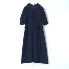 vintage ビンテージ 古着 プリーツワンピース ブラック