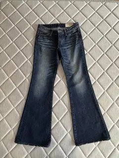 【未使用】Moussy ダークブルー フレアデニム サイズ1