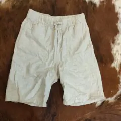 H&M ベージュ 半ズボン リネン風