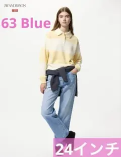 UNIQLO JW ANDERSON ストレートジーンズ　24 63BLUE