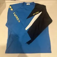 YONEX 長袖ウェア M 青/黒