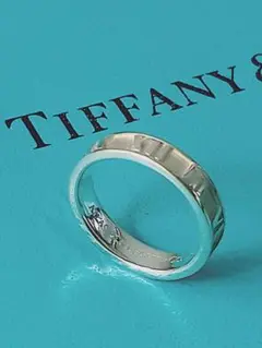 【美品】ティファニー アトラスリング 14号 シルバー925 指輪 美品】ティファニー TIFFANY&Co. アトラス シルバー リング 14号