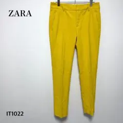 ZARA/テーパードパンツ/サイズ2/Ｓ相当/センタープレス/イエロー/きれいめ