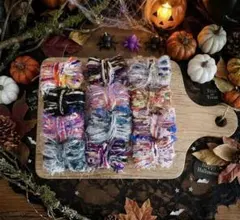 ハロウィーン引き揃え糸セット12種類ファンシーヤーン秋 素材糸ハロウィンHb