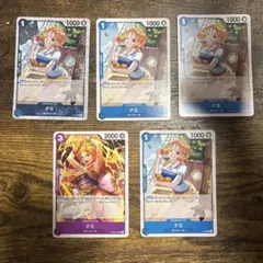 ワンピースカード ナミ 5枚セット まとめ売り