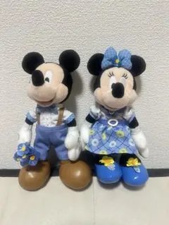 ミッキー・ミニー ぬいぐるみバッジ