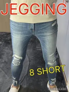 アメリカンイーグル ジェギング クラッシュ スキニー デニム ダメージ ジーンズ