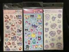 a*s様 サンリオ キャラクターズ　すりガラス風シール、ラメ入り樹脂もりシール計