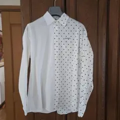 ☆マルニ☆ 長袖シャツ ホワイト・ブラック水玉　新品