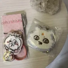 ♡ちいかわの懐中時計とあのこのおかおミニポーチの2点セット♡おまけ付き