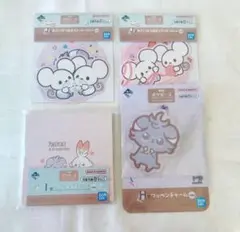 ポケピース 一番くじ メモパッド ワッペンチャーム ステッカーセットニャスパー