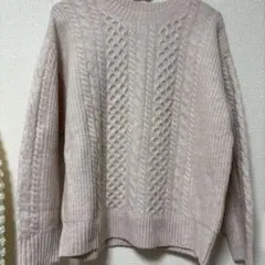 Honeys ケーブル編クルーニット