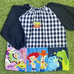 【未使用】トイストーリー　ディズニー　スモック　ポケット　120