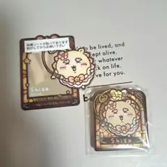 ちいかわ シーサー ミラーステッカー アクリルピンバッジ 2点セット