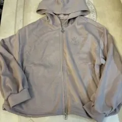 mezzo piano ピンク　フード付きパーカー