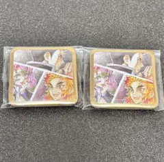 鬼滅の刃 お楽しみくじ スクエア缶バッジ 煉獄杏寿郎 悲鳴嶼行冥 甘露寺蜜璃
