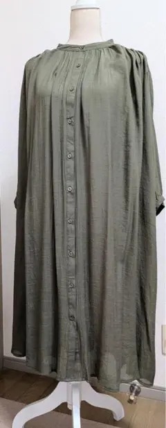 ロングシャツ 五分袖