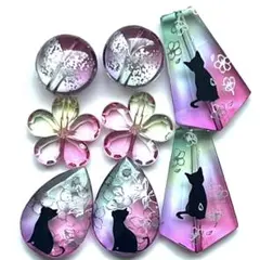 手染め塗装ビーズセット