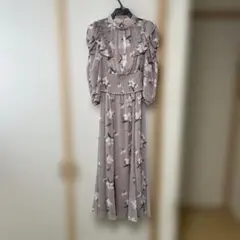 ウィルセレクション新品ガーデニアシアーワンピース Mピンク