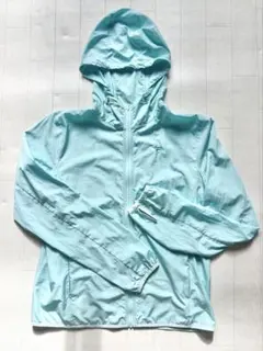 FILA 軽量　パーカー　ランニング　夏　UV 日焼け対策　ターコイズ　水色のサムネイル