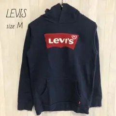 LEVIS リーバイス ワッペン　刺繍ロゴ　パーカー　プルオーバー M 古着のサムネイル