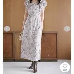 SNIDEL リボンプリントワンピース 2