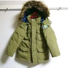 クレードスコープ 110cm恐竜ワッペン付きダウンコート/男の子服 子供服