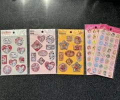 ウォーターシール ストーンシール ディズニー ５枚 ベイマックス プリンセス