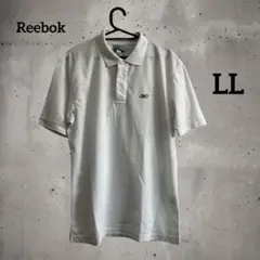 8g163 リーボック Reebok 半袖 ポロシャツ 白 メンズ XLのサムネイル